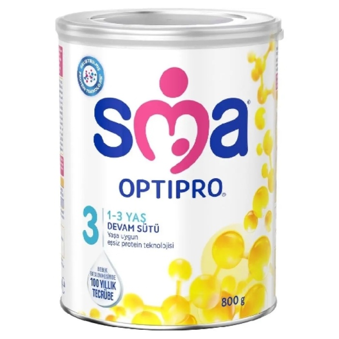 4lü SMA OPTIPRO 3 800 gr 1-3 Yaş Devam Sütü