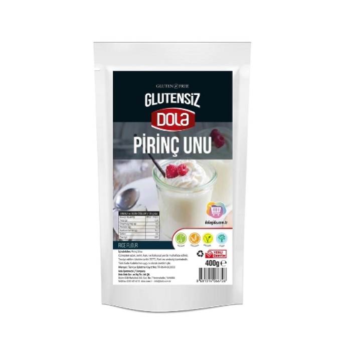 Dola Glutensiz Pirinç Unu 400 Gr. (4lü)