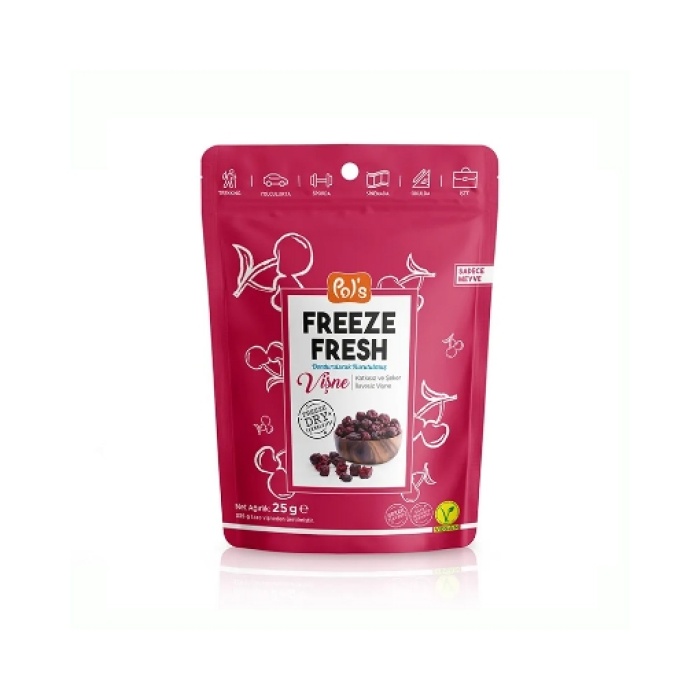 Pols Gurme Glutensiz Freeze Fresh Vişne 25 Gr. (2li)