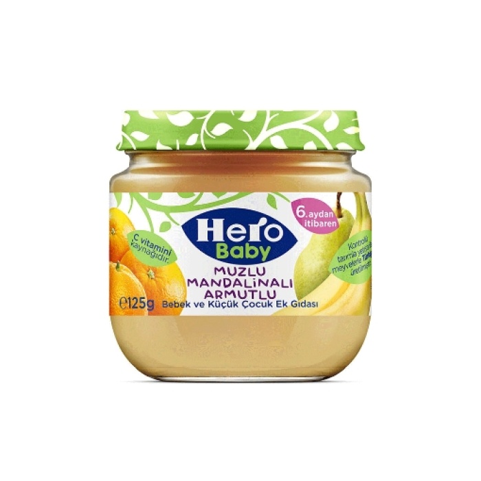 Hero Baby Muzlu Mandalinalı 125 Gr. (2li)