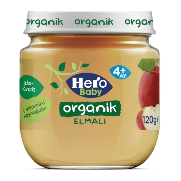 Hero Baby Organik Elmalı 120 Gr.