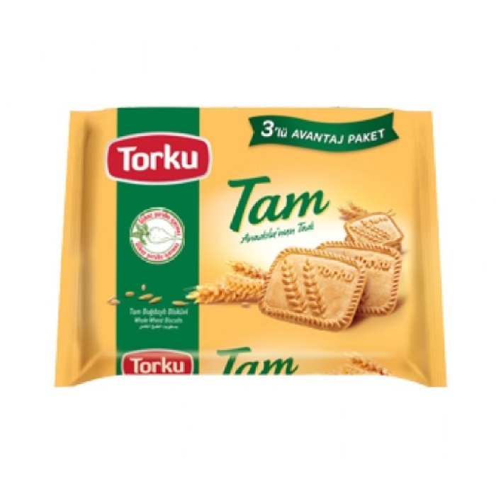 6lı Torku Tam Buğdaylı Bisküvi 3x131 Gr.