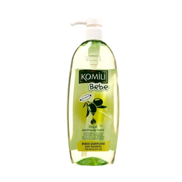 Komili Bebe Şampuan 750 ml. Doğal Zeytinyağlı (2li)