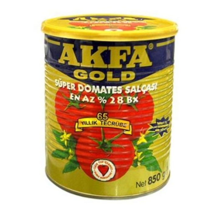 Akfa Domates Salçası Gold Teneke 850 GR (6lı)