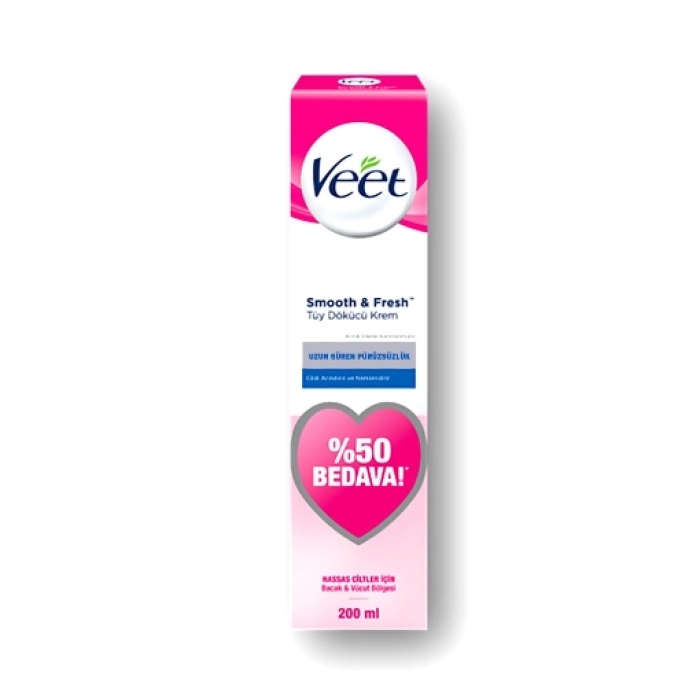 Veet Tüy Dökücü Krem 200 ml. Hassas (4lü)