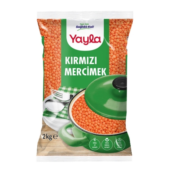 Yayla Kırmızı Mercimek 2000 Gr. (2li)