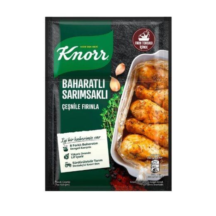 Knorr Sarımsak-Baharat Tavuk Çeşnisi 37 Gr.