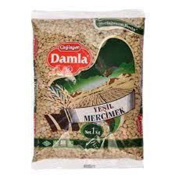 Damla Yeşil Mercimek 1000 Gr.