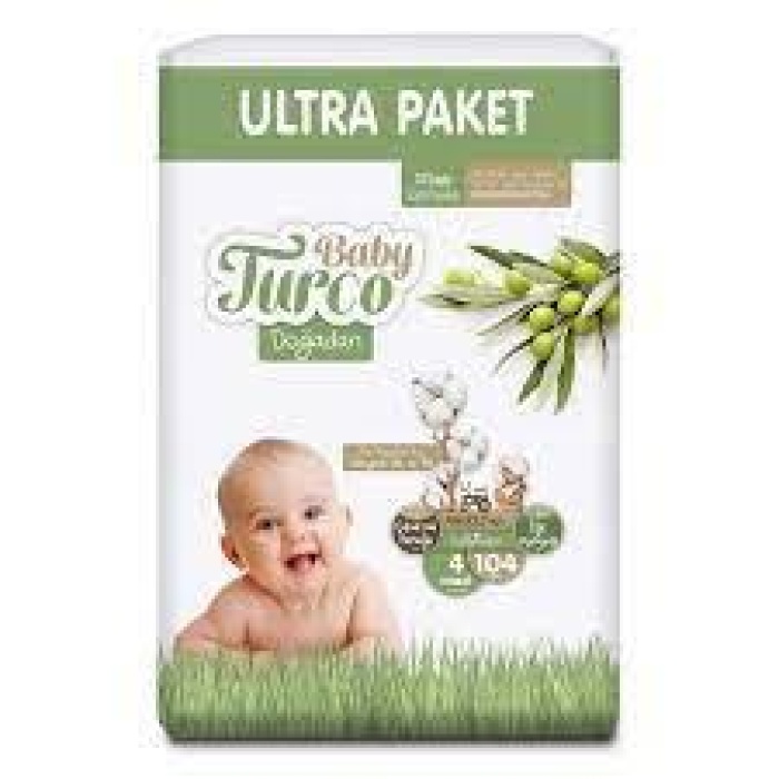 Baby Turco Doğadan Ultra Paket Maxi 104lü (4) (2li)