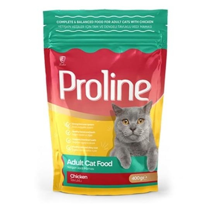 Proline Kedi Mama Yetişkin Tavuk 400 Gr. (6lı)