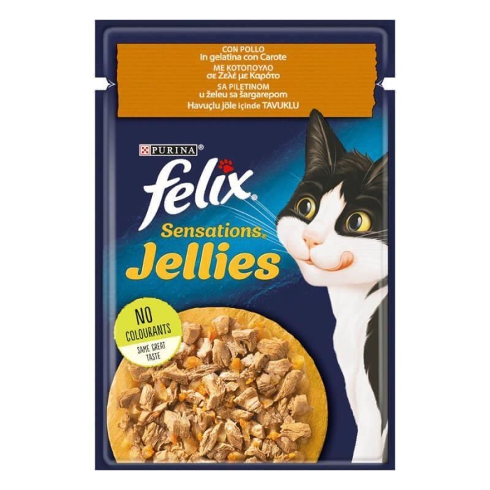 Felix Sens Tavuk&Havuç Kedi Yaş Maması 85 Gr.