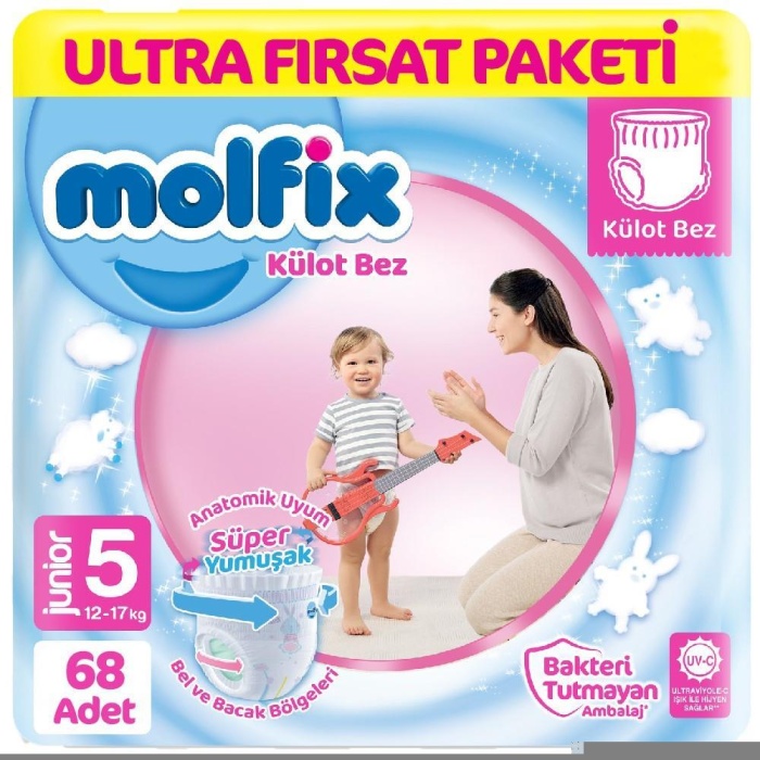 Molfix Külot Bebek Bezi Junior 68li (5) (6lı)