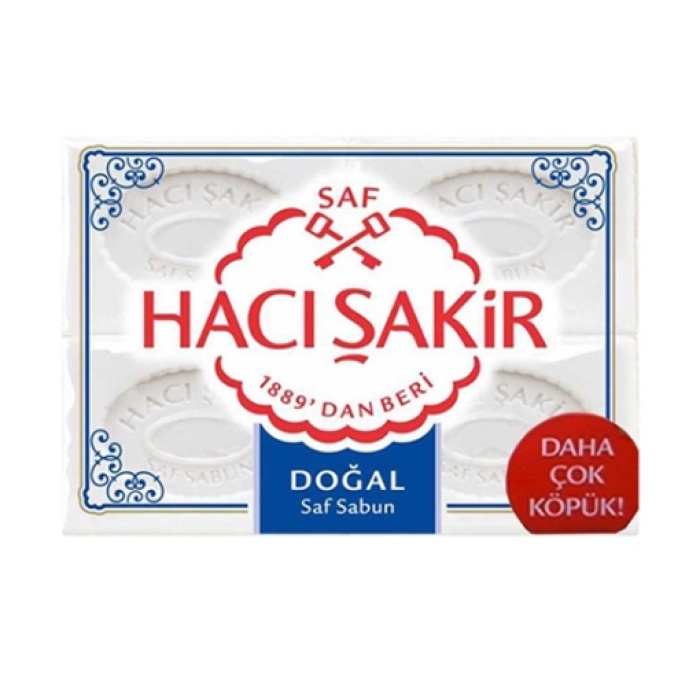 Hacı Şakir Kalıp Sabun Doğal 4x150 Gr. (4lü)