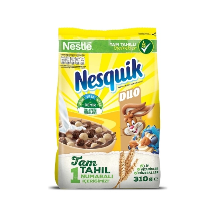 Nestle Nesquik Duo Mısır Gevreği 310 Gr. (12li)