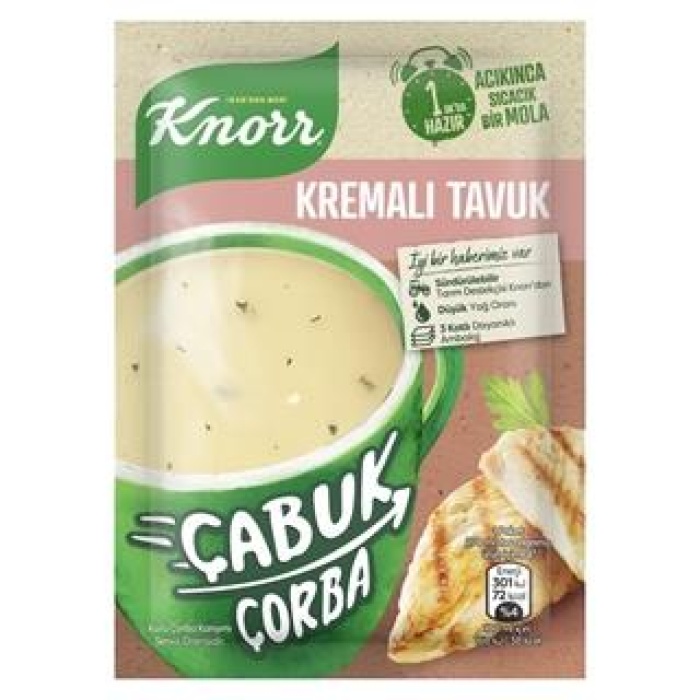 Knorr Çabuk Kremalı Tavuk Çorbası 18 Gr. (12li)