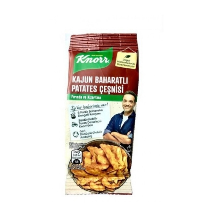 Knorr Kajun Baharatlı Patates Çeşnisi 60 Gr. (6lı)