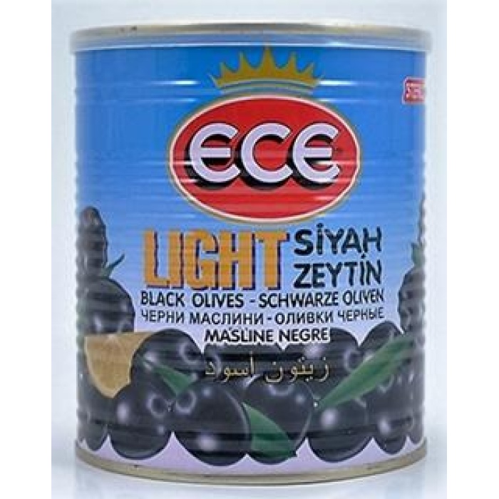 Ece Light Siyah Zeytin 400 Gr. Tnk. (4lü)