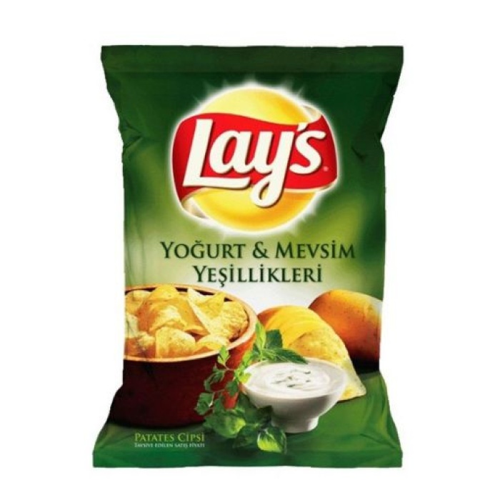 Lay-s Yoğurt Mevsim Yeşillikleri Süper Boy 104 Gr. ( Cips ) (4lü)