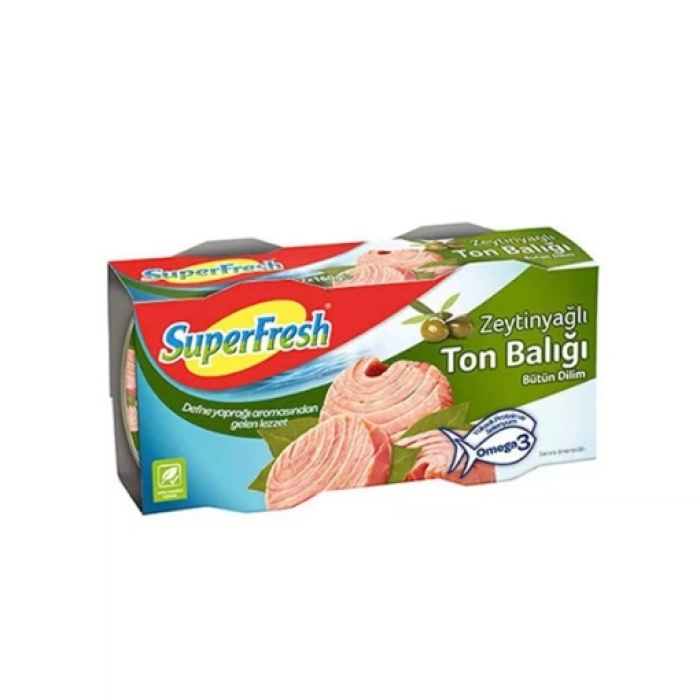 Superfresh Zeytinyağlı Ton Balık 2x160 Gr. (6lı)