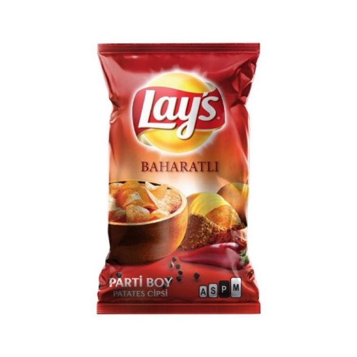 Lay-s Baharatlı Parti Boyu 130 Gr. ( Cips ) (4lü)