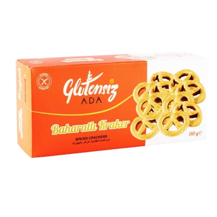 Ada Glutensiz Baharatlı Kraker 110 Gr. (4lü)