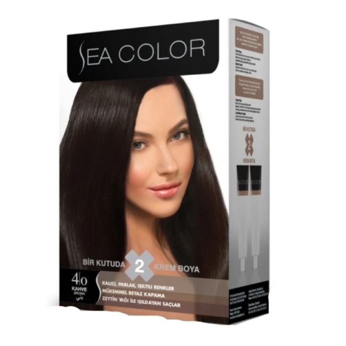 Sea Color Kit Saç Boyası 4.0 Kahve (2li)