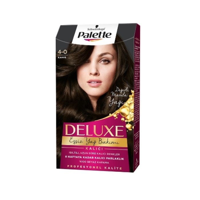 Palette Deluxe Saç Boyası Kahve 4-0 (4lü)