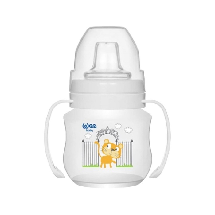 Wee Baby Akıtmaz Kulplu PP Bardak 125 ml (Antikol)