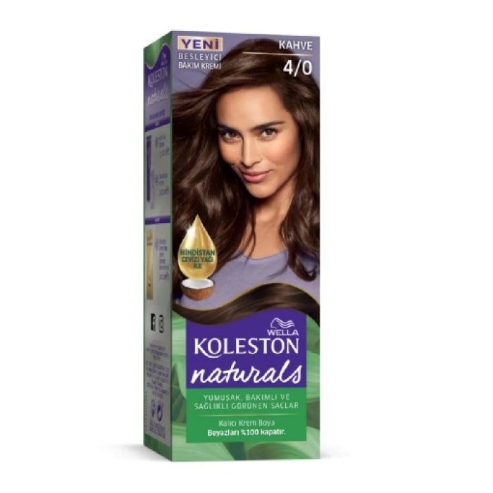 Koleston Naturals Saç Boyası Kahve 4/0 (2li)