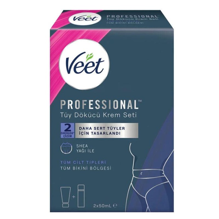 Veet Tüy Dökücü Krem Seti Professional 2X50 ml. (2li)