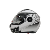 Kask Çene Açılır Beyaz Güneş Vizörlü Jk-115 Yjh