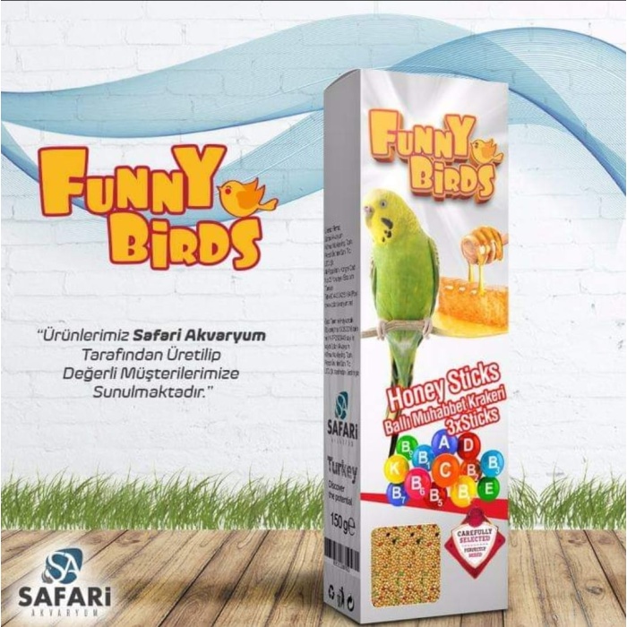 Funny Birds 3lü Ballı Muhabbet Krakeri 10lu