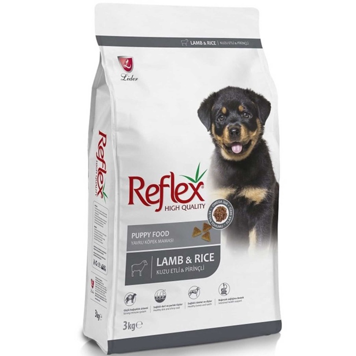 Reflex Puppy Kuzu Etli Yavru Köpek Maması 3 Kg