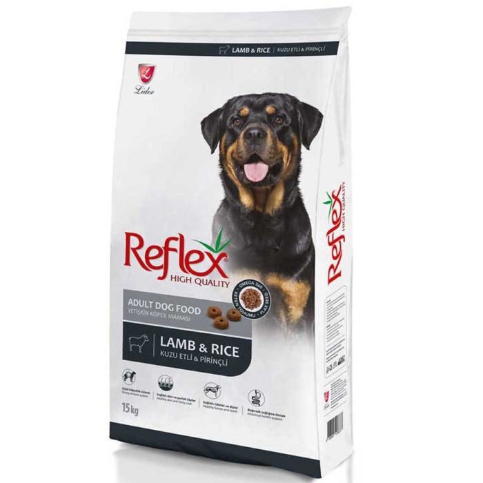 Reflex Kuzu Eti ve Pirinçli Yetişkin Köpek Maması 15kg