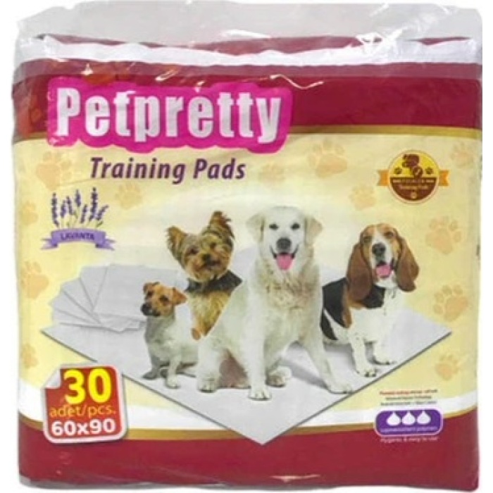 Pet Pretty Training Pads-Köpek Eğitim Çiş Pedi Lavantalı 60X90 30 Lu(6Adet)