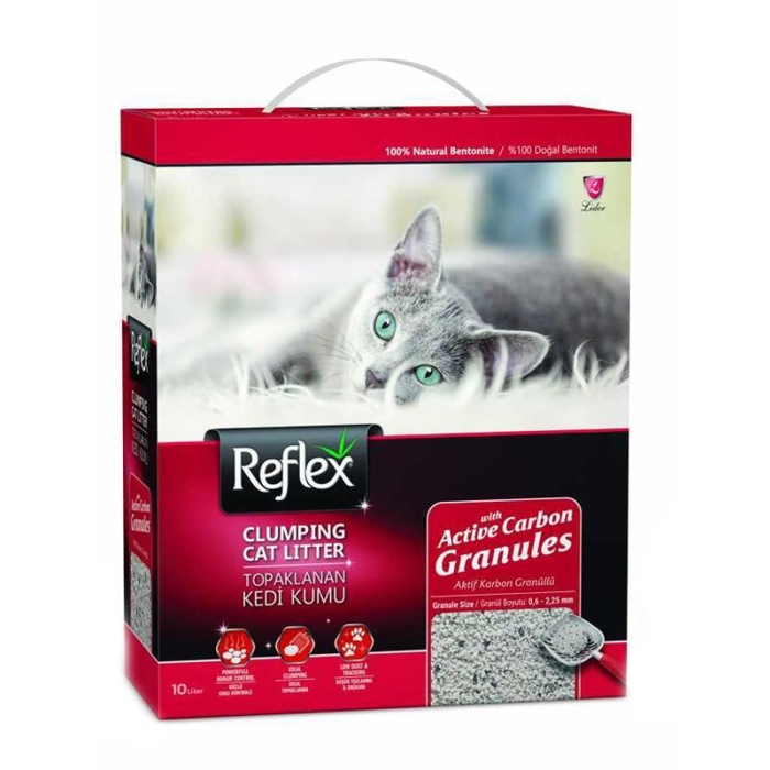 REFLEX KEDİ KUMU 10LT AKTİF KARBON GRANÜL