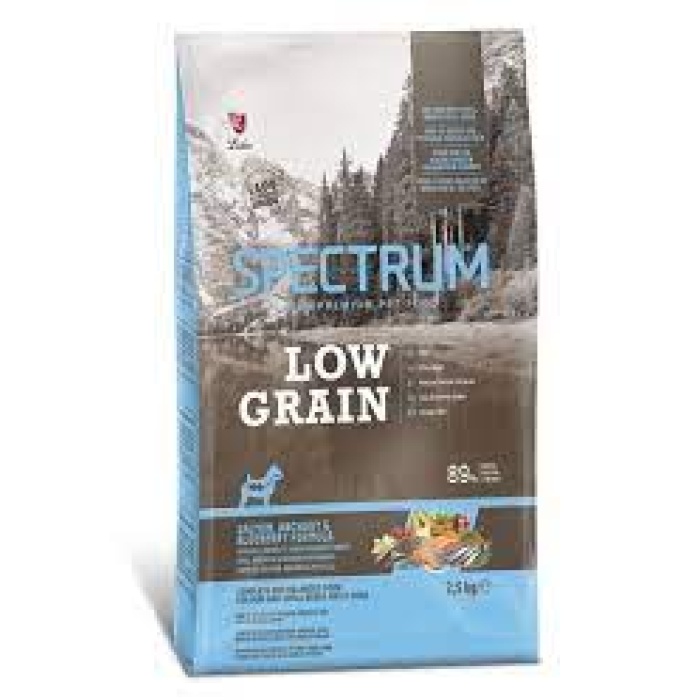 Spectrum Low Grain Somonlu Anchovy Mini Small Breed Yetişkin Köpek Maması 2,5 Kg