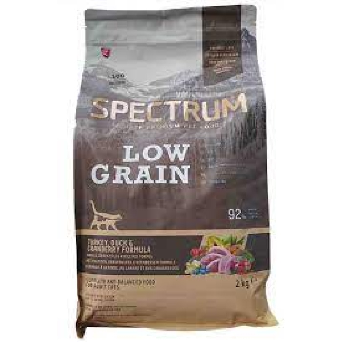 Spectrum Low Grain Hindili Ördekli ve Yaban Mersinli Yetişkin Kedi Maması 2kg