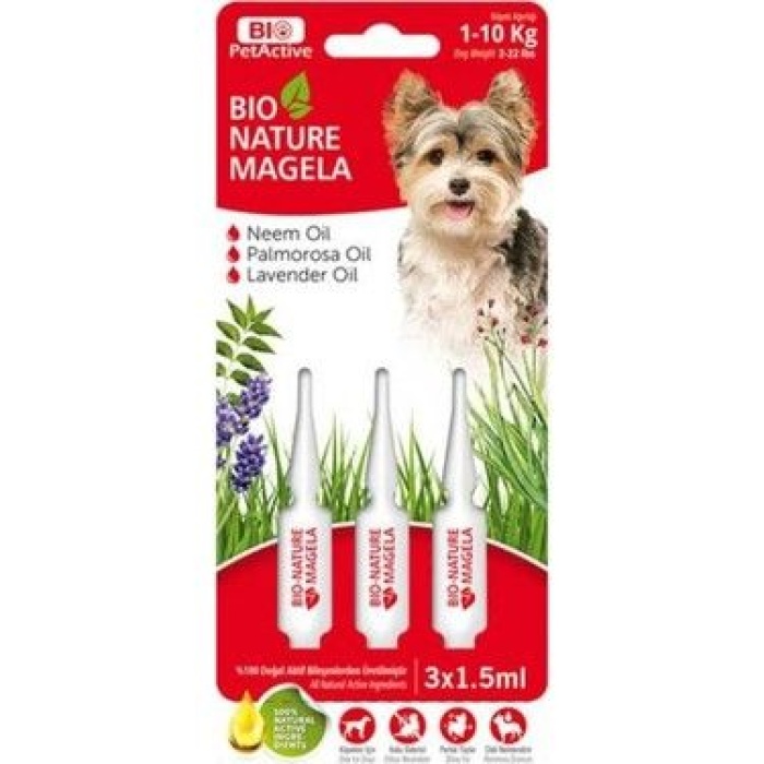 Bio PetActive Nature Köpek Ense Damlası (1,5 ml X 3) (1-10 KG)