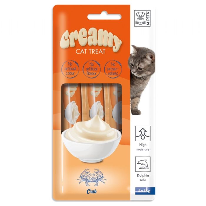 M-PETS CREAMY YENGEÇLİ KEDİ ÖDÜLÜ 4X15GR 10LU