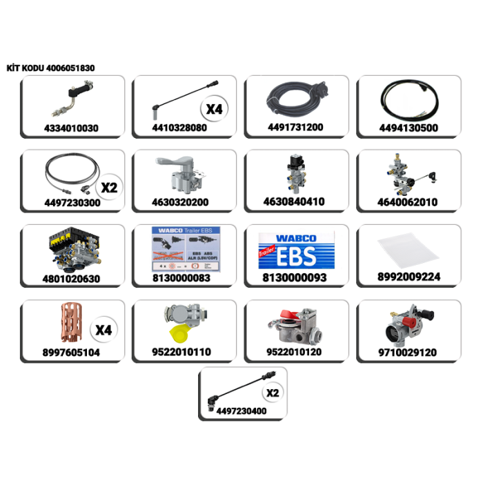 EBS-E 4S/2M PREMIUM KIT TREYLER