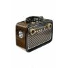 Nostalji Radyo Bluetooth Hoparlör USB-SD Kart Giriş Led Fener Işıklı Bataryalı Pilli