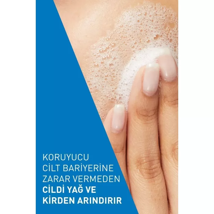 CeraVe Normal Ve Yağlıya Dönük Ciltler Için Köpüren Temizleyici 236ml