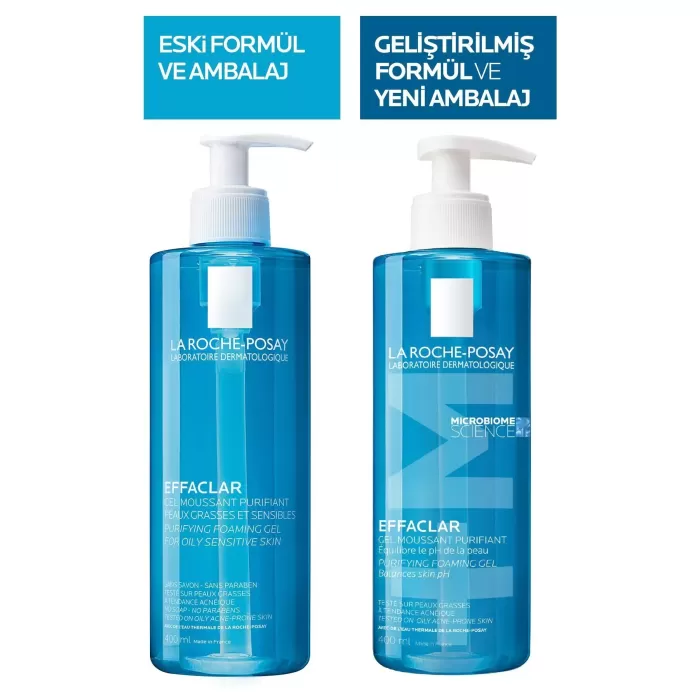 La Roche Posay La Roche-Posay Effaclar Yağlı, Akne/Sivilce Eğilimli Ciltler İçin Yüz Yıkama Jeli 400ML