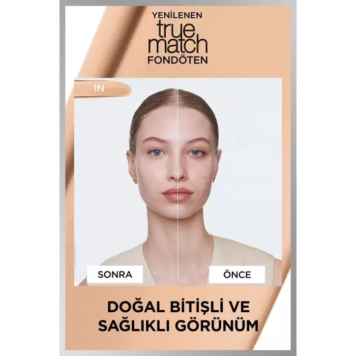 LOreal Paris True Match Bakım Yapan Fondöten 1N IVORY