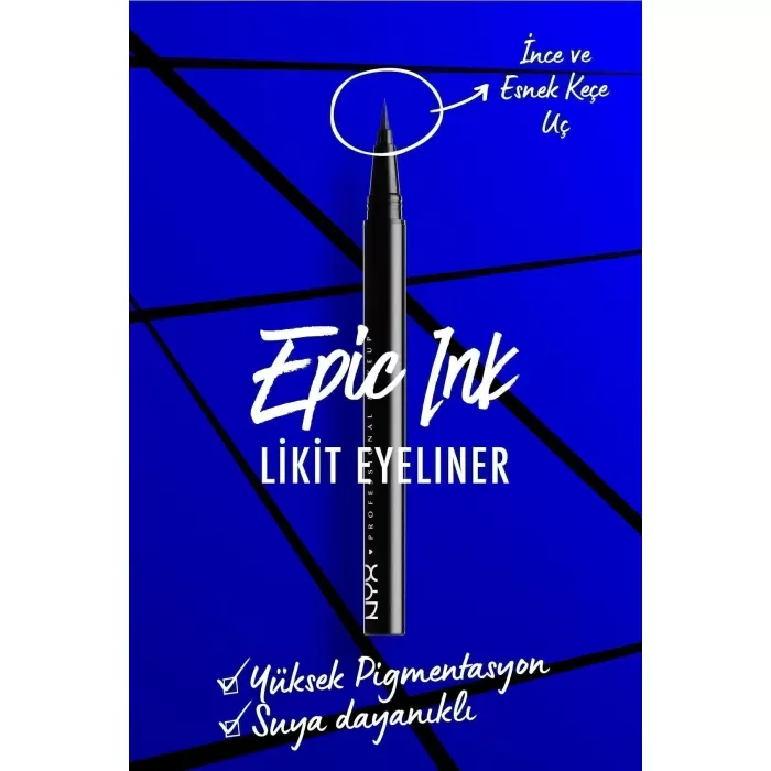 NYX Professional Makeup Siyah Eyeliner - Epic Ink Liner 800897085605