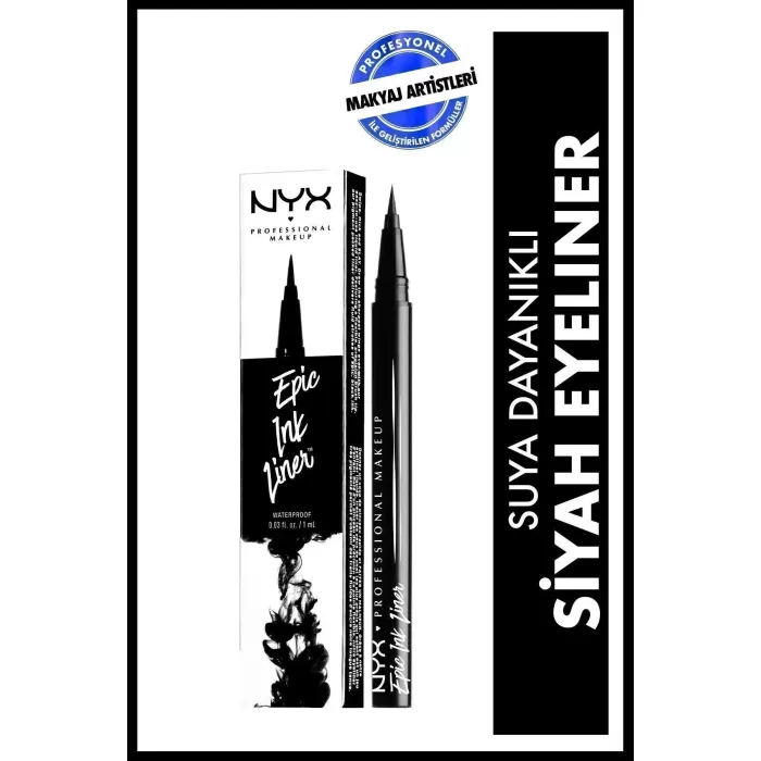 NYX Professional Makeup Siyah Eyeliner - Epic Ink Liner 800897085605