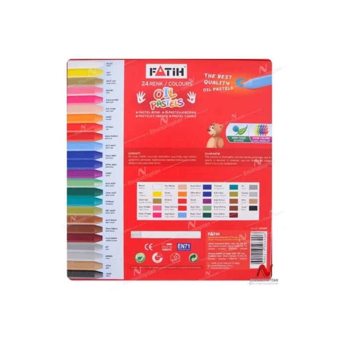 FATİH PASTEL BOYA 24 LÜ