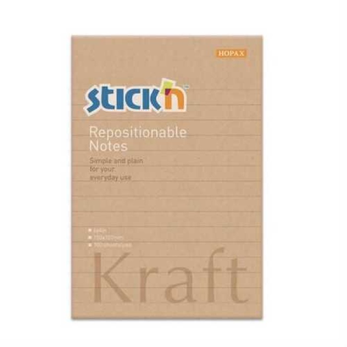 GIPTA STICKN 150*101 KRAFT NOTES ÇİZGİLİ 100 YP