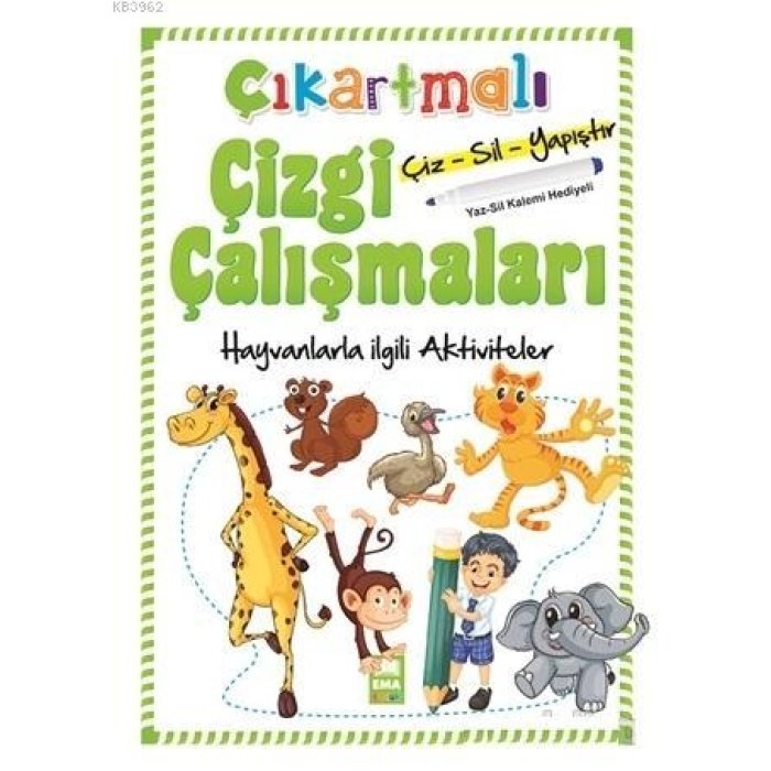 EMA ÇIKARTMALI ÇİZGİ ÇALIŞMALAR HAYVANLAR